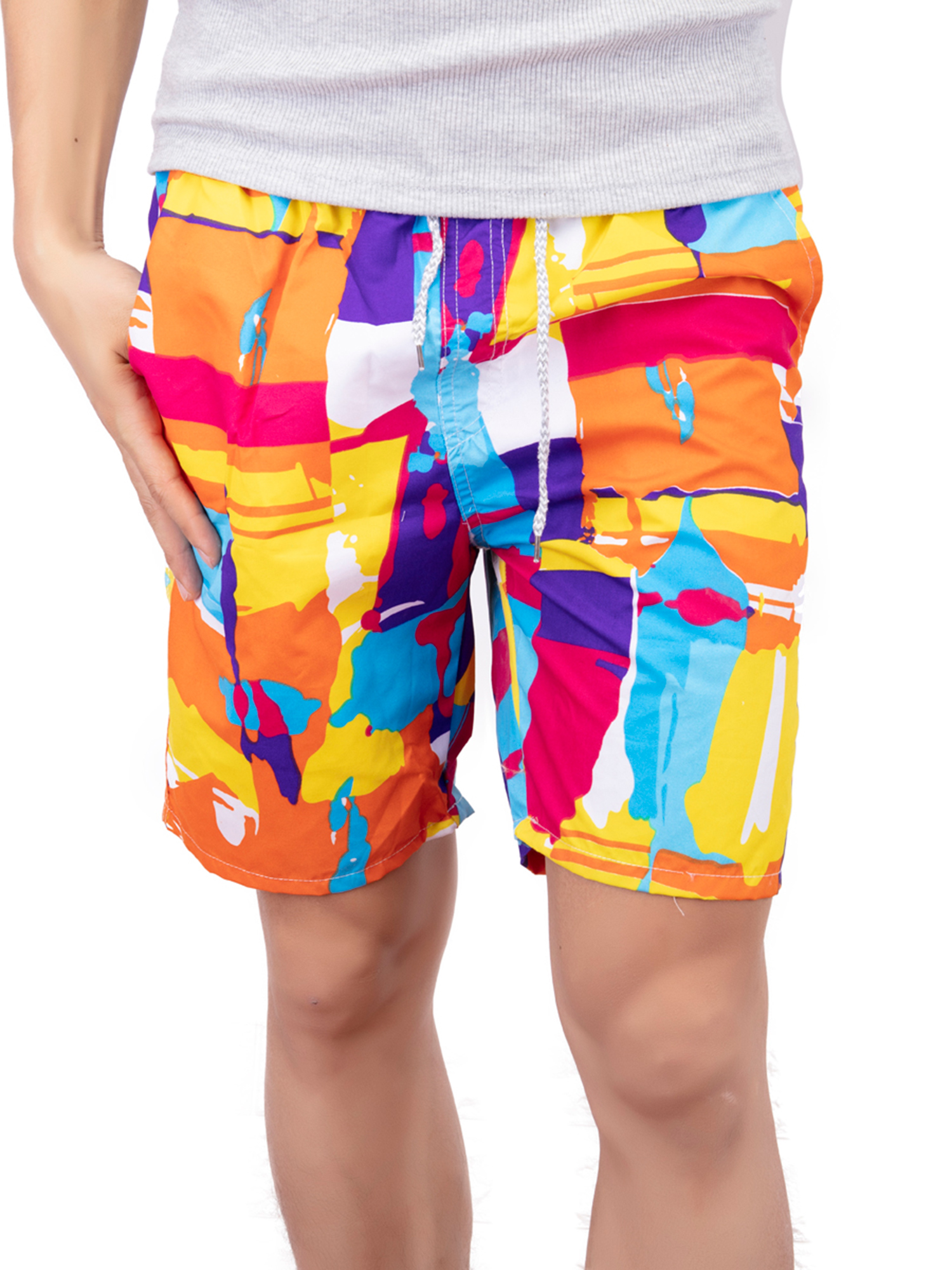 Rainbow Horses Shorts Quick-Dry, Comfort Men /& Boys Big for Breathable Swim Trunks Half Pants for Beach Outdoor Hiking